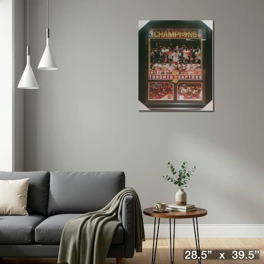 Toronto Raptors Framed 8" x 10" 2019 World Champion Collage 28.5" x 39.5"